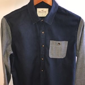 HOLLISTER-Long Sleeve Button Down MENS Size Small